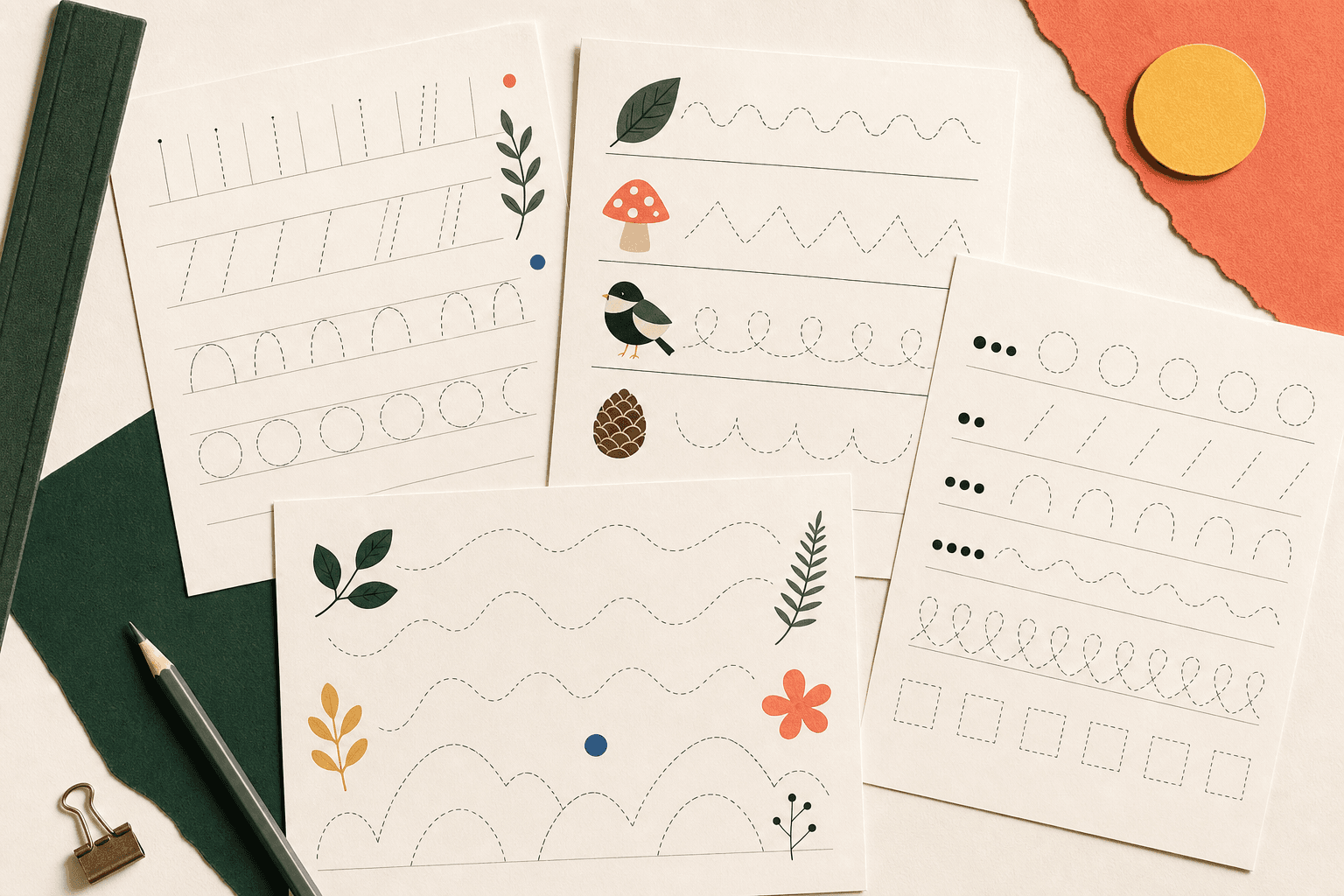 A curated collection of premium tracing and handwriting worksheets